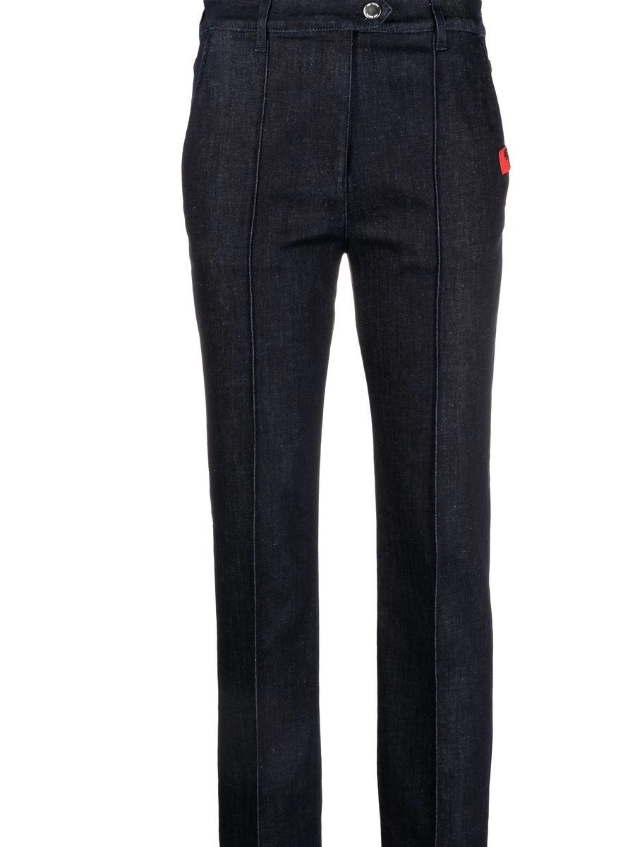 Cheap logo-patch Love jeans Moschino cropped Women 0402